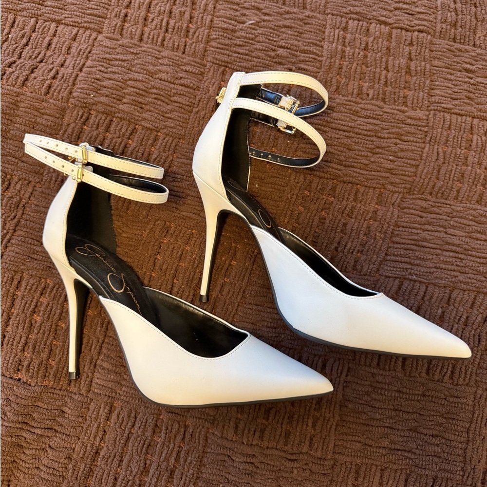 White Jessica Simpson Heels